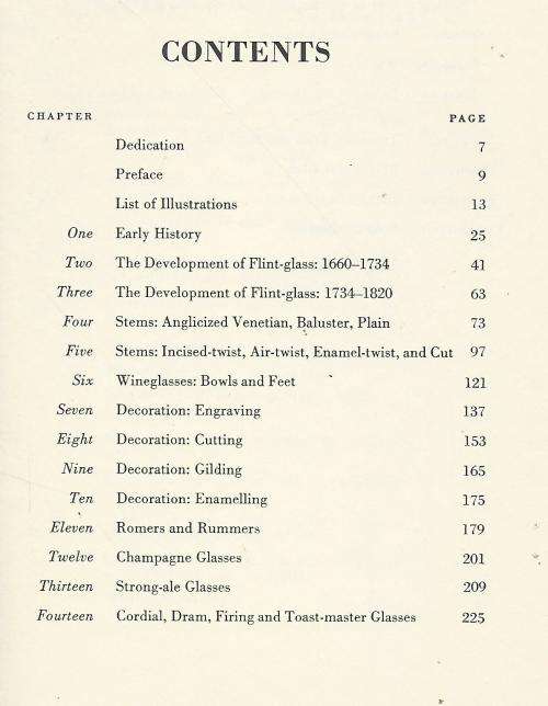 A BOOK on English, Scottish & Irish TABLE GLASS. (Reference)