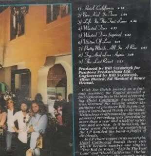 Hotel California. Eagles.