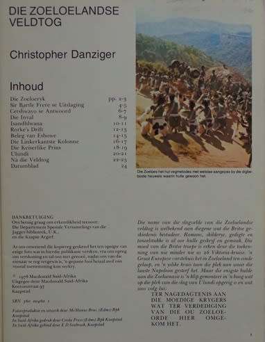 Die Zoeloelandse Veldtog - Christopher Danziger.