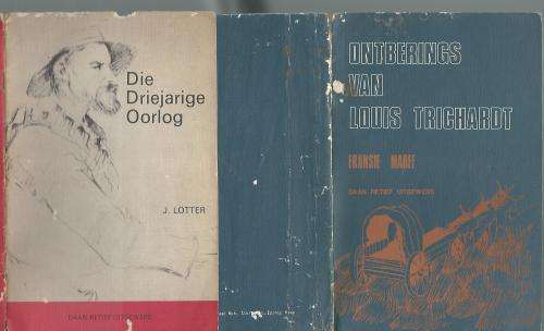 Driejarige Oorlog & Ontberings van Louis Trichardt. 2 Boekies, 1 prys.