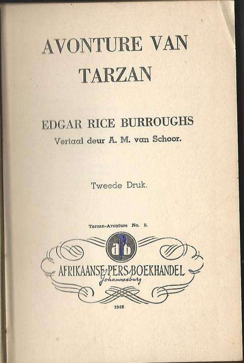 Avonture van Tarzan - Edgar Rice Burroughs.