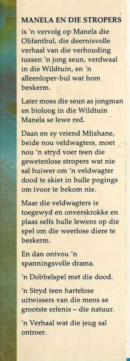 Manela en die Stropers - WA Hickey.