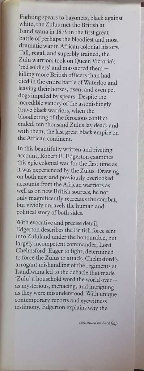 Like Lions They Fought - Robert B Edgerton. The Last Zulu War.