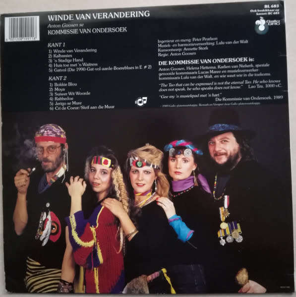 Winde van Verandering. Anton Goosen se Kommissie van Ondersoek. LP.