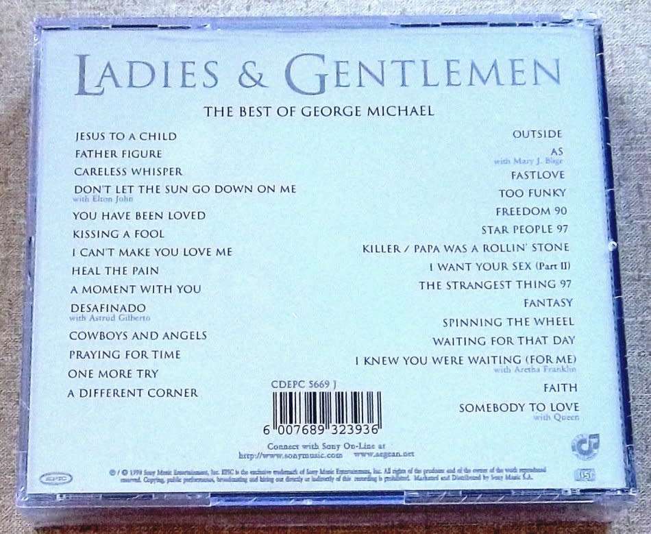 Ladies & Gentleman. Best of George Michael.  2-CD set.
