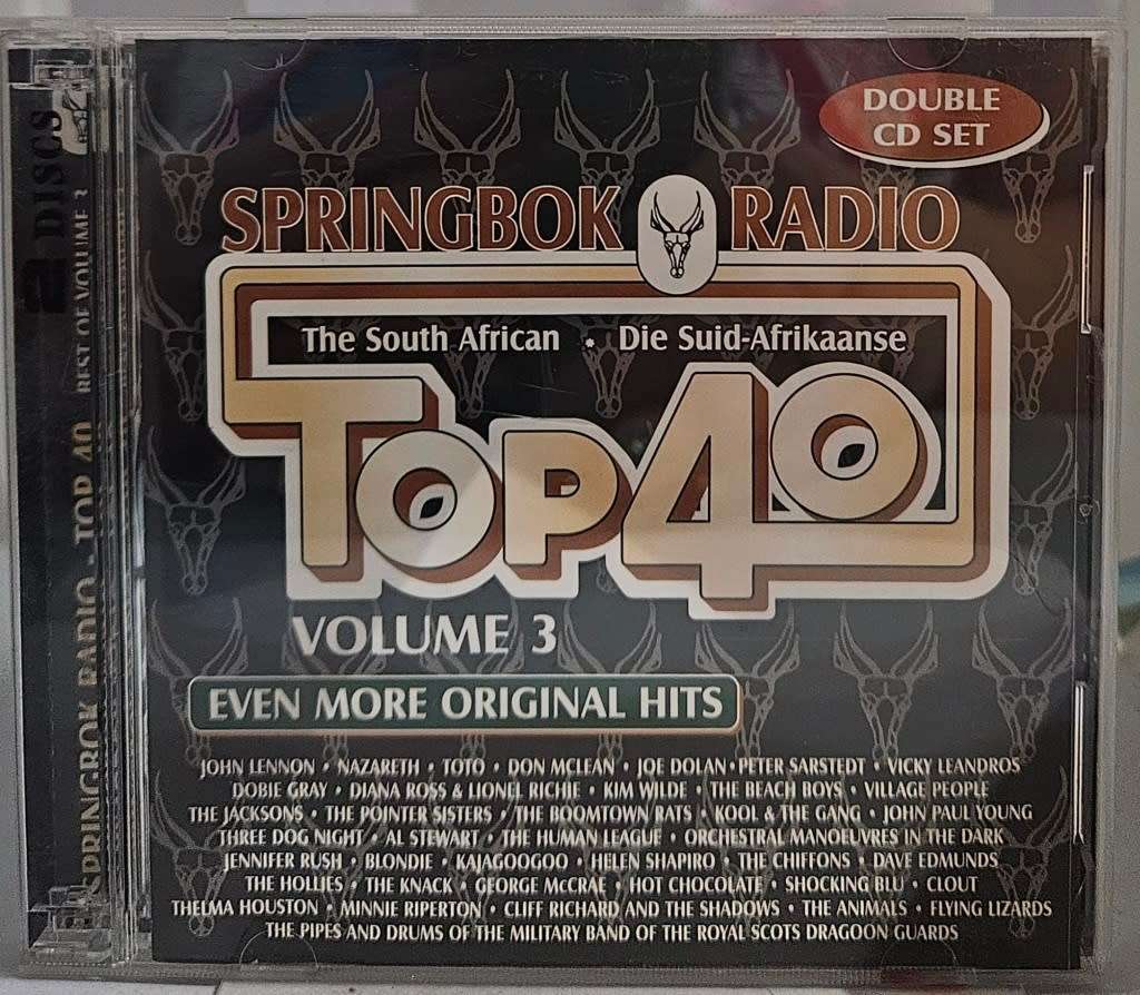 The South African Top 40. Springbok Radio. Double CD. NEW.