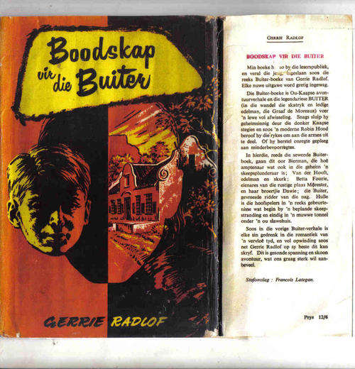 Boodskap vir die Buiter - Gerrie Radlof, 1 ste uitgawe. 1959.