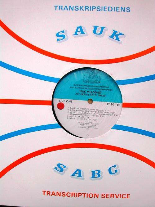 Opname van die SAUK Transkripsiediens - FAK liedjies (Vinyl LP) - SKAARS.