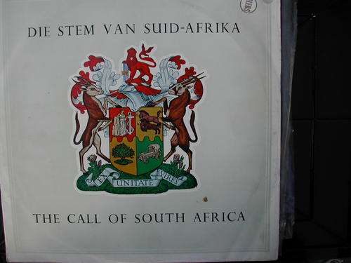 Langspeel plaat : Die Stem van Suid-Afrika.