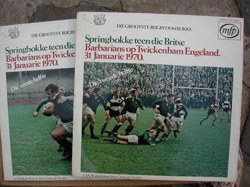 2 Langspeelplate: Springbokke teen Britse Barbarians op Twickenham (1970)