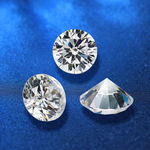 1.0ct 6.5mm D VVS Round Brilliant Cut Moissanite | Lab Certified | Stunning Fire