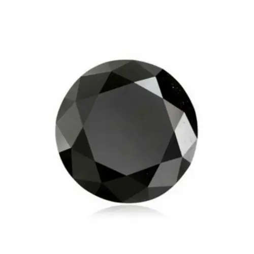 1.19ct Round Brilliant Cut Black Diamond | Lab Certified | Naturally Earth Mined