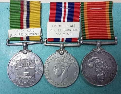 Father (POW) & Son combination to the Boer War & WWII