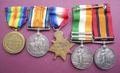 Boer War and WWI medals to HA Hatton