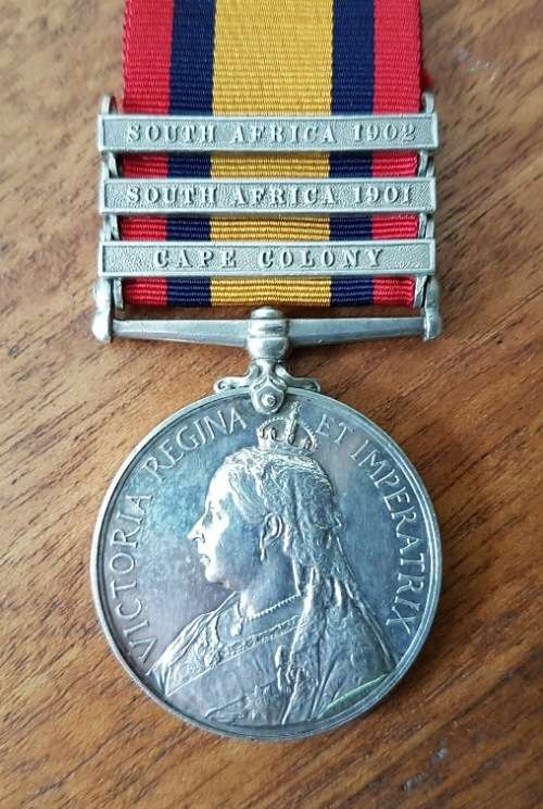 Boer War medal to Midland Mounted Rifles - E. Evans