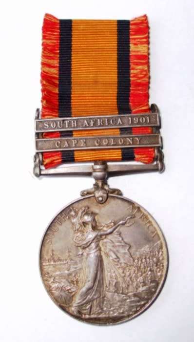 Boer War medal to T.A. Chilcott, Warren's Mounted Infantry