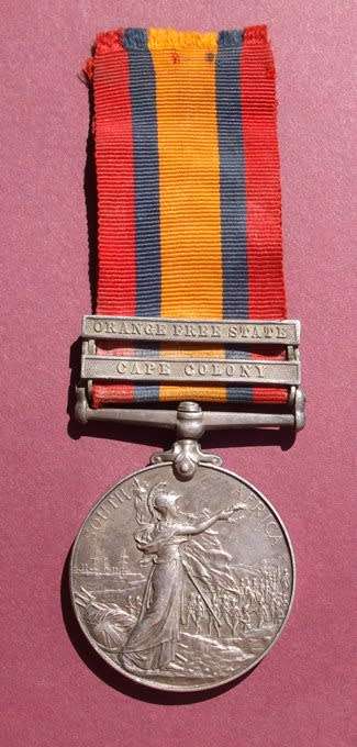 Boer War medal to H.H. Goulding, Railway Pioneer Regiment