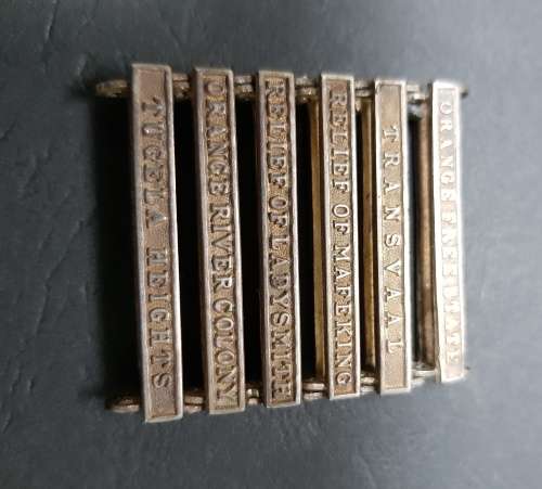 Set of 5 QSA medal clasps