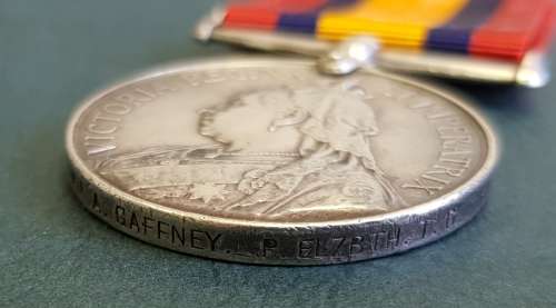 QSA to A Gaffney, Port Elizabeth Town Guard