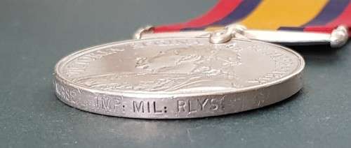 **QSA to W. Nurse, Imperial Military Railways