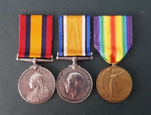 QSA/WWI medals to John MacDonald, Julius Weil Imperial Transport & Divisional Signal Company