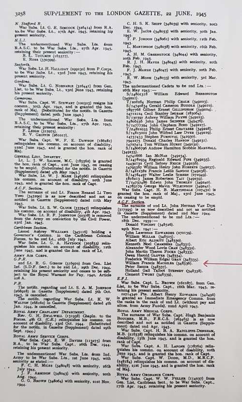 WWII group to Capt. W.F. MacGiles, Royal West African Regiment/Southern Rhodesia Regiment