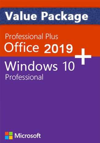 COMBO## Microsoft Office 2019 Pro Plus & Windows 10 Pro - Genuine Lifetime License