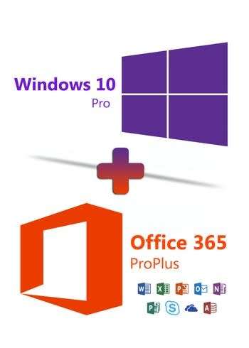 Microsoft Windows 10 Pro & Office 365 Account Combo | 32bit/64bit | ESD