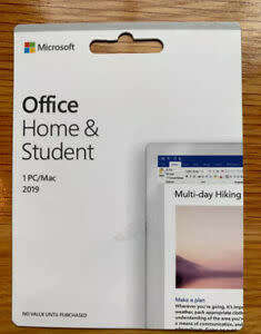 Microsoft Office 2019 Home & Student PC or MAC | Key Card | Retail