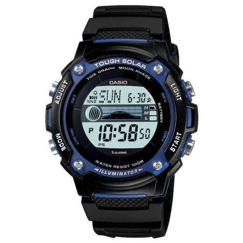 Casio Men's Tough Solar Powered Tide and Moon Digital Sport Watch WS210H-1AV