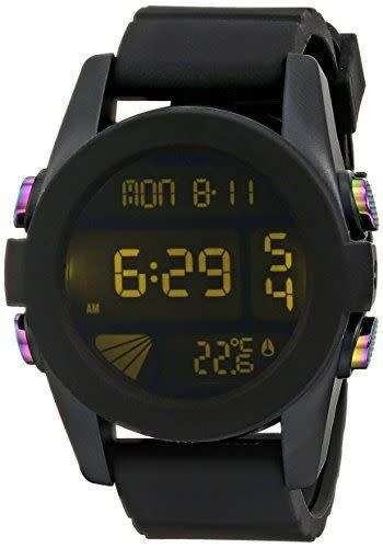 Nixon The Unit Black Cosmos Men's A1971630 Digital 44mm A197-1630-00 Temp Watch