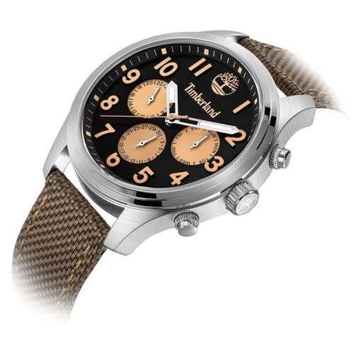 Timberland Men's Rollins Chronograph Watch 14477J Black/Beige
