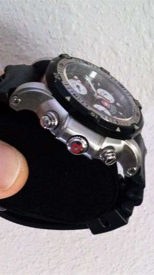 CX Swiss Military Seawolf I Scuba 1726 Swiss Chrono Diver w/ Black Band (Mint)