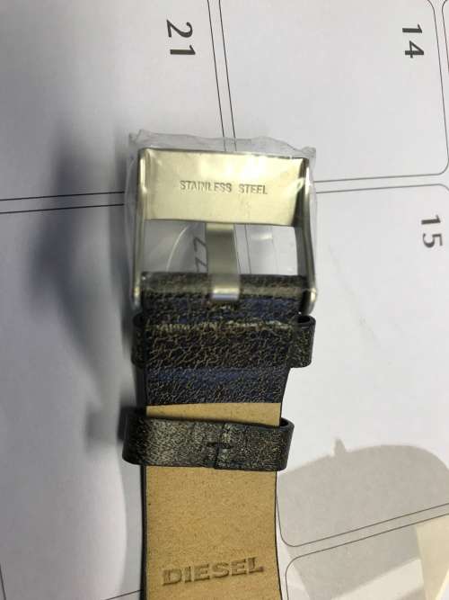 Diesel Men's Chronograph Heavyweight Dark Brown Leather Strap Watch 50mm