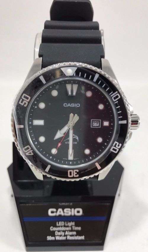 Casio Men's MDV106-1A Rotating Bezel Black Resin Band Diving Watch