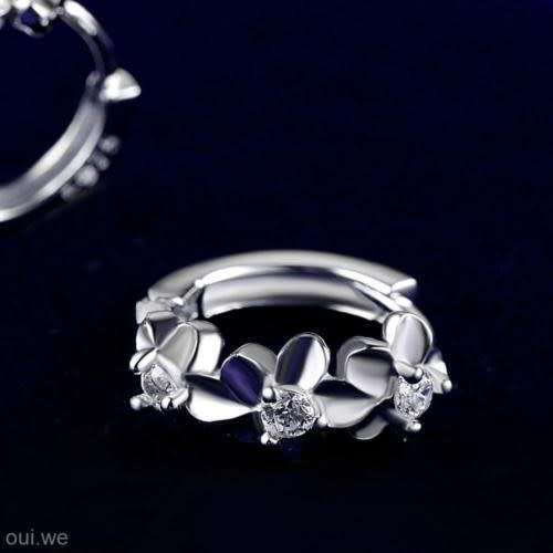 Camellia Earings Fashion Jewelry Plum Blossom Pure And Fresh Ear Clip Flower New