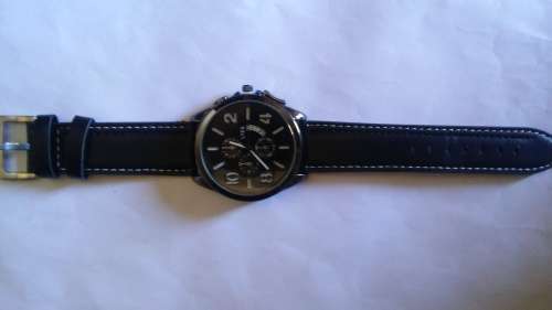 Fashion Men's Leather Military Casual Analog  Wrist Watch, Business Watch