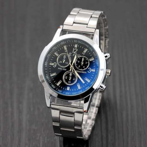 Luxury-Mens-Stainless-Steel-Sport-Military-Wrist-Watch