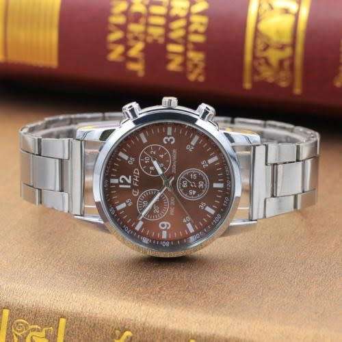Luxury Men's Stainless Steel  Military Wrist Watch