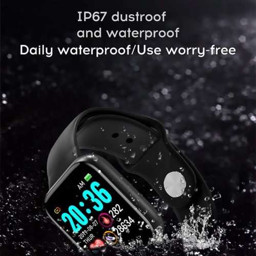 Y68 1.3 in Smart Watch Waterproof Bluetooth Sport SmartWatch Support for iOS Android Device