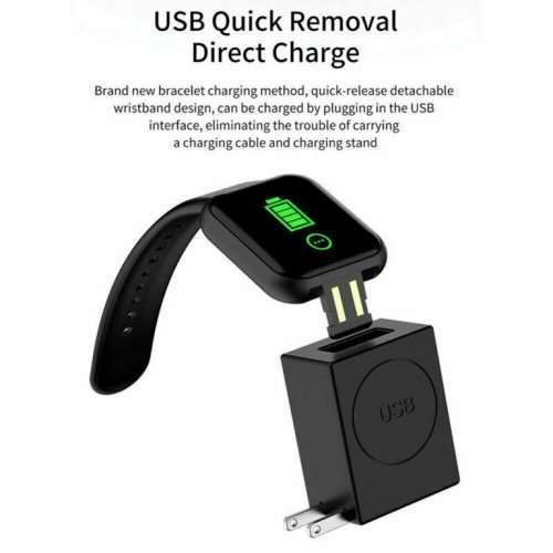 Y68 1.3 in Smart Watch Waterproof Bluetooth Sport SmartWatch Support for iOS Android Device