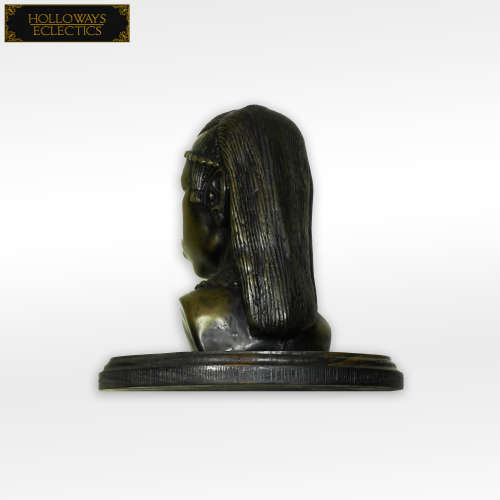 Bronze Resin Maasai Warrior Bust