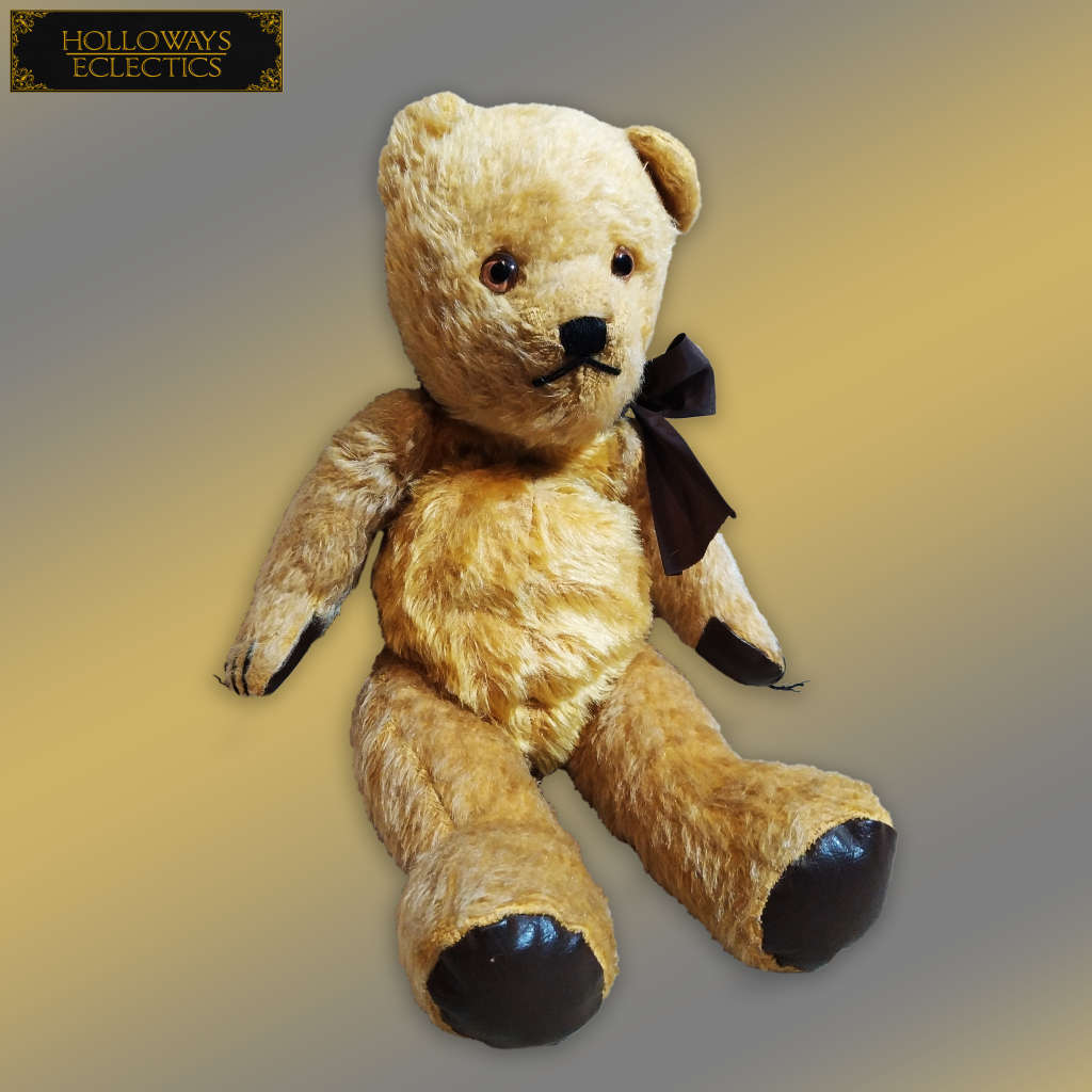 Vintage Straw Stuffed Teddy