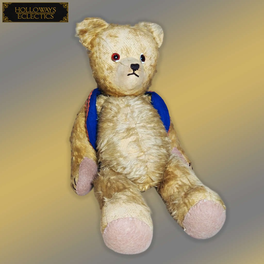 Vintage Large Straw Stuffed Teddy