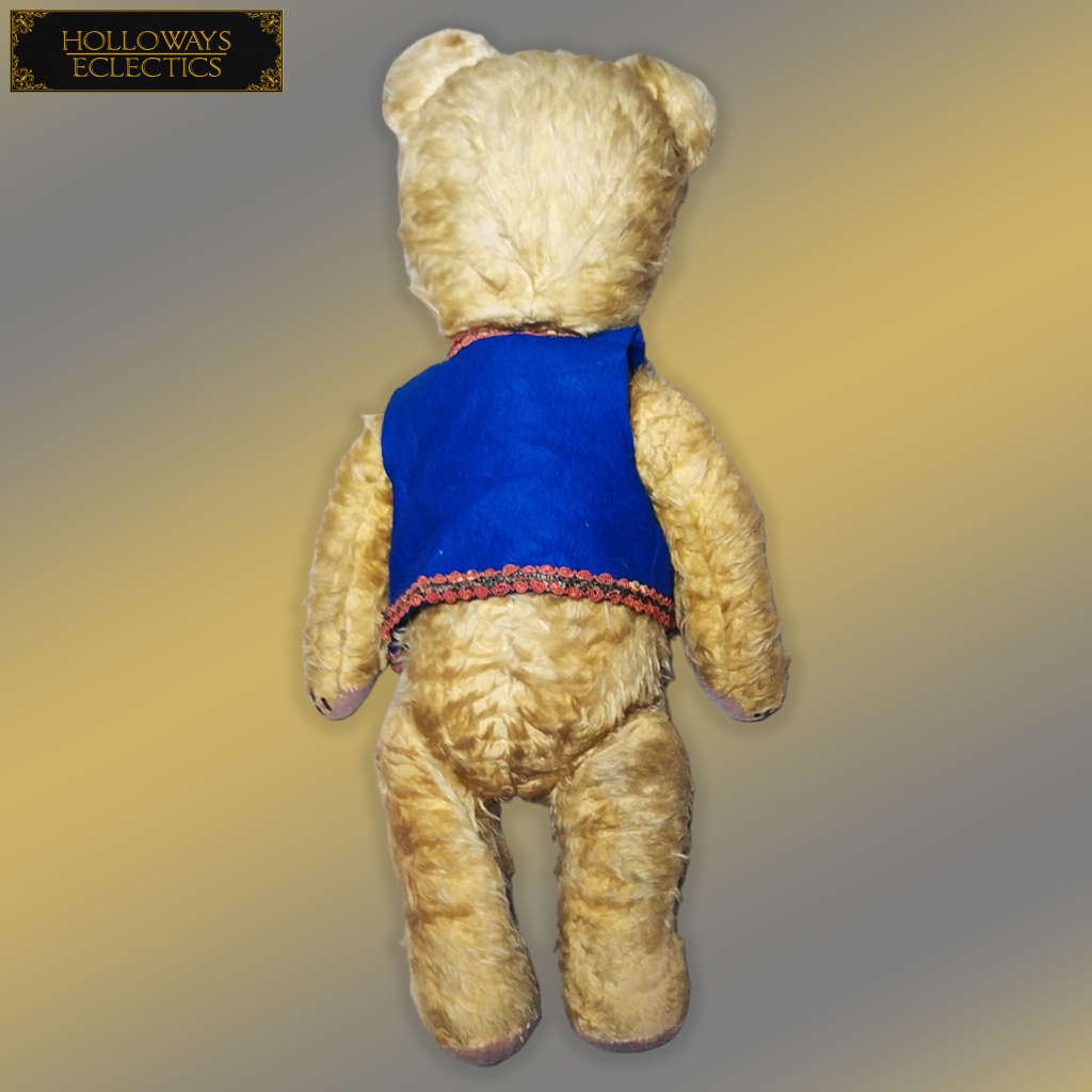 Vintage Large Straw Stuffed Teddy