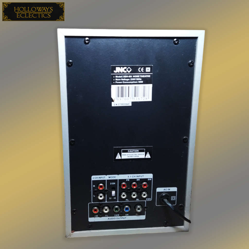 JNC DVD Player With Surround Sound Speakers And Subwoofer