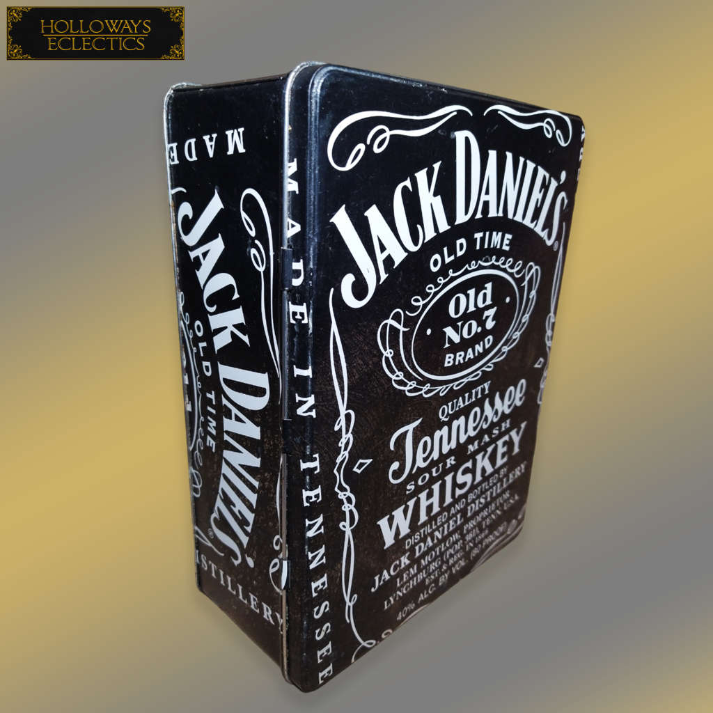 Jack Dainels Collectable Tin With Glasses