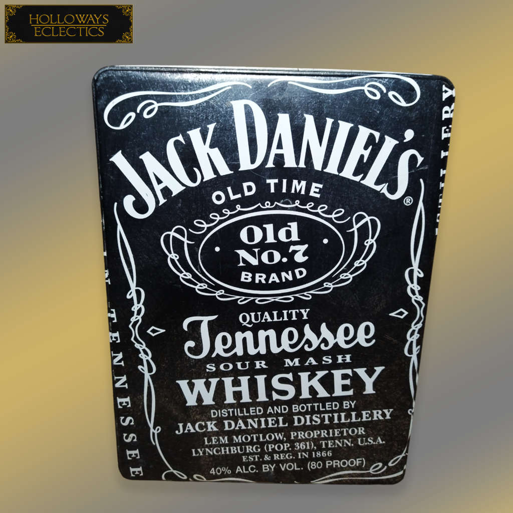 Jack Dainels Collectable Tin With Glasses