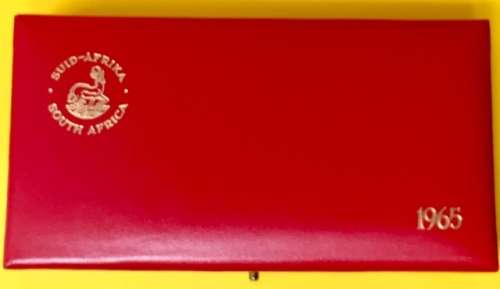 1965 long proof set with both gold coins (R1 + R2) included