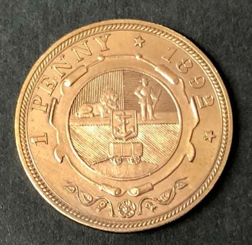 ZAR 1 PENNY 1892